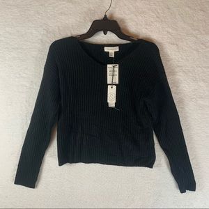 Treasure & Bond Kids' Boxy Rib Sweater‎ Black XL Girls NWT 4744